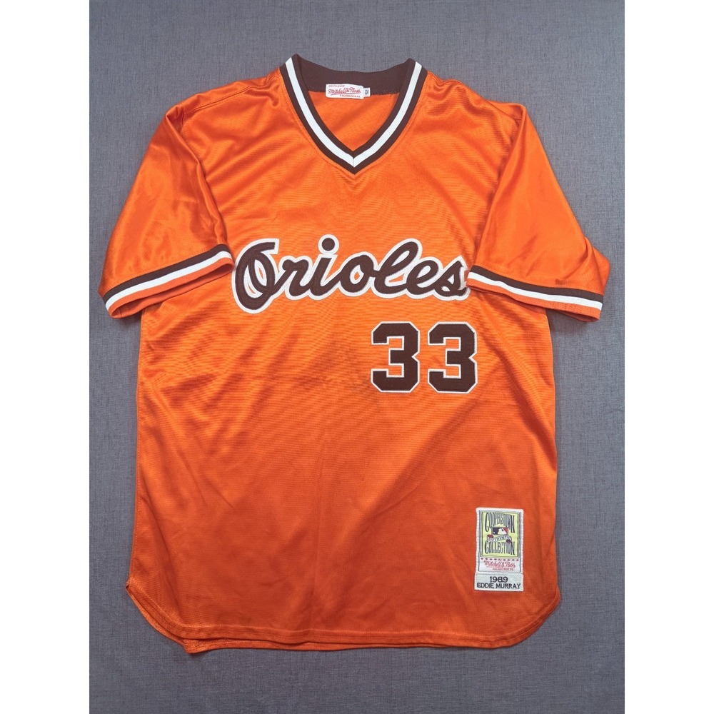 Mitchell & Ness Orioles Eddie Murray 33 1989 Jersey Orange Size 52 MLB